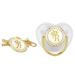 Buy Golden Silicone Baby Pacifier with Rhinestone Nipple - Perfect for Bathing | International Shipping - Buy Online on SooperMarket.com