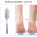 Fangze Pumice Stone Brush for Feet - 2 Pack Foot Brush Scrubber Pedicure Paddle Kit- Lilac and Blue - Buy Online on SooperMarket.com