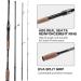 Goture Travel Fishing Rods 4 Piece Ultra Light Spinning Rod - Dark Green 8' - Best for Saltwater Trout, Bass, Walleye, Pike - Buy Online on SooperMarket.com