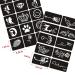 Xmasir 5 Sheets 70pcs Small Glitter Woman Drawing Tattoo Stencil Set for Kids - Cute Airbrush Stencils & Templates - Buy Online on SooperMarket.com