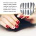Dajidafu 24 Pieces False Nails Full Cover T-shaped Extra Long Press on Coffin Style Nail Tips DIY Supplies for Home Salon silver - Buy Online on SooperMarket.com