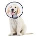 Pet Cone Collar Adjustable Protective Collar Lightweight Plastic Elizabethan Collar for Large Dogs (43.5-50CM)