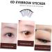 Baluue 4pcs Eyebrow Stickers False Eyebrows Dark Brown Hair Like Eyebrows Water Transfer Paper with Soy Ink - Buy Online on SooperMarket.com