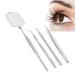 Professional Eyelash Art Tool Set - Stainless Steel Tweezers Mirror & Pickup Sticks for Salons - Silver - Buy Online on SooperMarket.com