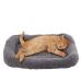 Enjoying Soft Plush Cat Bed Mat Pet Cushion with Pillow Around for Puppy Cat Curling Sleep Cat Pad for Cat Carrier/Crate Small Dog Self-Warm Bed, Antiskid Bottom