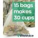 VitaVoice Performance Tea for Throat & Voice Care - Green Mate with Lemongrass, Spearmint, Ginseng, Gingko, Nettle - 15 Luxury Tea Bags - Buy Online on SooperMarket.com
