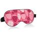 Haskirky Light Blocking Eye Mask Breathable and Adjustable Adult Men and Women Travel on Business Trips Yoga Meditation Light Smooth Comfortable Eye Mask Office Deep Sleep Goodies Pink Strawberry