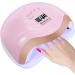 McNory 168W nail dryer UV LED nail lamp for all gel nails 10/30/60/99S Timer professional nail dryer lamp with sensor LCD display removable base plate fast drying nail lamp