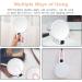 Double Sided 5X/1X Magnifying Hand Held Makeup Mirror - Compact Cosmetic Vanity Mirror for Girls Ladies - White - Buy Online on SooperMarket.com