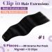LAAVOO Real Hair Clip-In Extensions - Double Tress Remy Human Hair Black 55cm 70g 5pcs | Perfect for International Shipping - Buy Online on SooperMarket.com