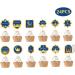 24 Pcs Eid Mubarak Cupcake Topper Eid Cupcake Topper Ramadan Paper Cake Decorating Kits Islamic Muslim Eid Decorations Party Supplies - Buy Online on SooperMarket.com