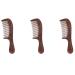 jklashfi 3X Unisex Sandalwood Comb Women Men Home Travel Wood Anti-Static Fine-Tooth Comb Wooden Handles Hair Comb
