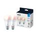 WiZ Connected 2-Pack Color 60W A19 Smart WiFi Light Bulb, 16 Million Colors, Compatible with Alexa and Google Home Assistant, No Hub Required, 2 Bulbs A19 Color 2 Count (Pack of 1)
