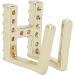 Hip Hop Tooth Brace Capital Letter H Halloween Decoration with Easy Wearfor Hip Hop Fashion Shows or Music Concerts (Gold) - Buy Online on SooperMarket.com