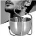 Premium Stainless Steel Shaving Set - Classic Wet Shave Brush Holder & Bowl Stand for Men - Buy Online on SooperMarket.com