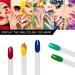 200pcs Clear Nail Swatches Sticks with Practice Finger Clipper and Nail Art Brush - Buy Online on SooperMarket.com