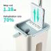 Peowuieu Floor Telescopic Handle -Cleaning Flat Mop with Microfibre Pads and Cleaning Bucket - Buy Online on SooperMarket.com