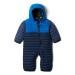 Columbia Unisex Kids Powder Lite reversible Bunting Snowsuit Romper 18-24 Months Collegiate Navy Bright Indigo Dk Mtn