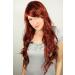 Buy Red Wavy Side Parting Wig 9331-35 | Long 70cm Wig | International Shipping Available - Buy Online on SooperMarket.com