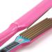 Titanium Hair Crimping Iron with 5 Heat Settings for Fluffy Hairstyles - UK Plug Rosy - Buy Online on SooperMarket.com