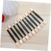MUSISALY 50 Pcs Makeup Tools Eyeshadow Makeup Brushes Makeup Application Double Head Eyeshadow Brushes Black Size 1 Black - Buy Online on SooperMarket.com