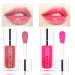 2 PCS Plumping Lip Oil  Hydrating Lip Gloss  Moisturizing Lip Oil Gloss Transparent Plumping Lip Gloss  Long Lasting Nourishing Non-sticky  Big Brush Head Glitter Shine Lip Glow Oil Primer Lip Tint