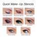 Quick Make-Up Stencils: Eyeliner, Eyebrows, and Eye Shadow Tool - Variety of Shapes - Buy Online on SooperMarket.com