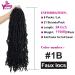 Youngther 24 Inch Faux Locs Crochet Hair 6-Pack - Pre-looped Synthetic Braiding Hair for Black Women (1B) - Buy Online on SooperMarket.com