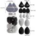 Virtcooy Makeup Puff Beauty Makeup Sponge Set | Portable Sponge Facial Makeup Tools Blender Sponges for Powder Foundation Black - Buy Online on SooperMarket.com