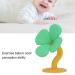 Silicone Baby Teething Toy Teether for Gum Pain Relief - Green Orange - Buy Online on SooperMarket.com