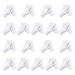 36Pcs White Gloves 18 Pairs Soft Cotton Gloves Large Size Stitched White Gloves for Dry Hand Moisturizing Cosmetic Hand Spa and Coin Jewelry Silver Inspection