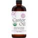 Castor Oil (Organic - 4oz) Pure & Natural - Cold Pressed - All-Natural Carrier Oil Solution for Lashes Eyebrows Hair & More!