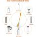 Silicone Bottle Cleaning Brush with Long Handle - 31cm/12.5 - Perfect for Baby Bottles, Hydro Flask, Sports Bottles, Vases and Glassware - Orange - Qty 1 - Buy Online on SooperMarket.com