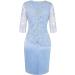Womens Plus Size Floral Lace Sheath Dress - Knee Length Work Casual Party Cocktail (XXXL Blue-1) - Buy Online on SooperMarket.com