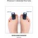 HEIMEABI Toe Stabilizer Support Splint - Toe Braces for Curly, Hammer & Curved Toes - Toe Wraps for Tendon Support & Foot Care - One Size Fits All - Buy Online on SooperMarket.com