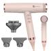 slopehill Hair Dryer Professional Blow Dryer 2000W Ionic Hair Dryers for Women High Speed Hair Dryer for Salon Use Lightweight Travel Hairdryer (PINK Ceramic) A-premium Pink