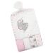 Baby Girl Boy Hooded Towel Flannel Face Cloths Wash Bath Time 5 Piece Set (Pink)