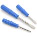 Dritz Screwdriver Set - 2 Flat, 1 Phillips Head, Assorted Sizes - Blue - Buy Online on SooperMarket.com