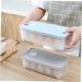 RORPOIR 1pc Box Egg Storage Box Storage Bins Refrigerator Eggs Storage Trays Egg Tray Blush Grid re-usable Blue 24x11.5cm - Buy Online on SooperMarket.com