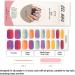 Foyute Semi Cured Gel Nail Strips 20 Pcs Soft Self-Adhesive Gel Nail Polish Wraps Sticker for Salon-Quality Manicure Set Long Lasting Easy to Apply & Remove Nail File & Wooden Stick (Smudge rainbow) - Buy Online on SooperMarket.com