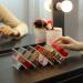 Fish Shape Lipstick Organizer Tower - Clear Acrylic, 16 Slots, Makeup Cosmetic Storage Stand - Buy Online on SooperMarket.com
