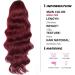 YEESHEDO Wine Red Long Wavy 24 Drawstring Ponytail Hair Extension - Clip-in Curly Synthetic Hairpiece for Women - Buy Online on SooperMarket.com