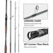 Goture Travel Fishing Rods 4 Piece Ultra Light Spinning Rod - Dark Green 8' - Best for Saltwater Trout, Bass, Walleye, Pike - Buy Online on SooperMarket.com