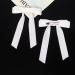 2Pcs Velvet White Bow Hair Clips with Long Ribbon - Vintage Hair Accessories for Girls and Women - Buy Online on SooperMarket.com