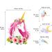 DECOWALL SG-2105 Unicorn Rainbow Wall Stickers - Removable Girls Nursery Bedroom Decor - Buy Online on SooperMarket.com