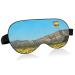 WELLDAY Sleep Mask Balloon Sunflowers Night Eye Shade Cover Soft Comfort Blindfold Blockout Light Adjustable Strap for Men Women