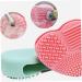 Makeup Brush Silicone Heart-Shaped Makeup Brush Cleaning Brush Heart-Shaped Egg Brush Cleaning Tool Beauty Brush(Green) - Buy Online on SooperMarket.com