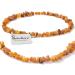 Amber collar for dogs and cats - certified Baltic raw amber in premium quality - 38cm