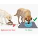 Joytale Silicone Waterproof Pet Bowl Mat - Large 21x14 or Medium 18.5x12 - Non Slip Bowl Placemat for Dogs and Cats - Grey - Buy Online on SooperMarket.com
