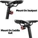 ROCKBROS USB Rechargeable Bike Tail Light | Auto On/Off Sensor | IPX6 Waterproof | 4 Light Modes - Cycling Safety Light for Night Riding - Buy Online on SooperMarket.com
